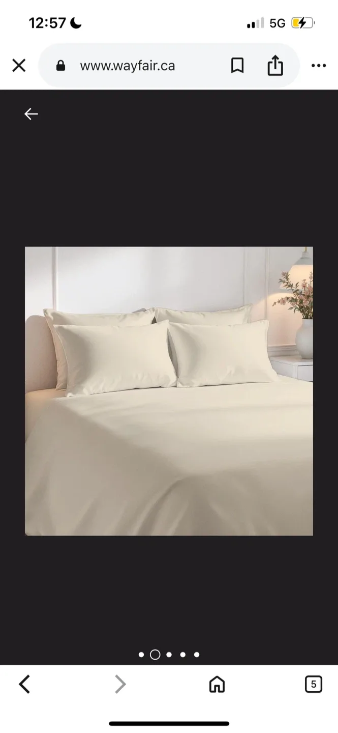 New King Size Wayfair Sheet Set - Neutral Tone image indicator(2)