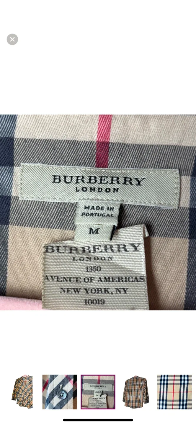 Authentic Burberry London Nova Check Button-Up Longsleeve Shirt image indicator(6)