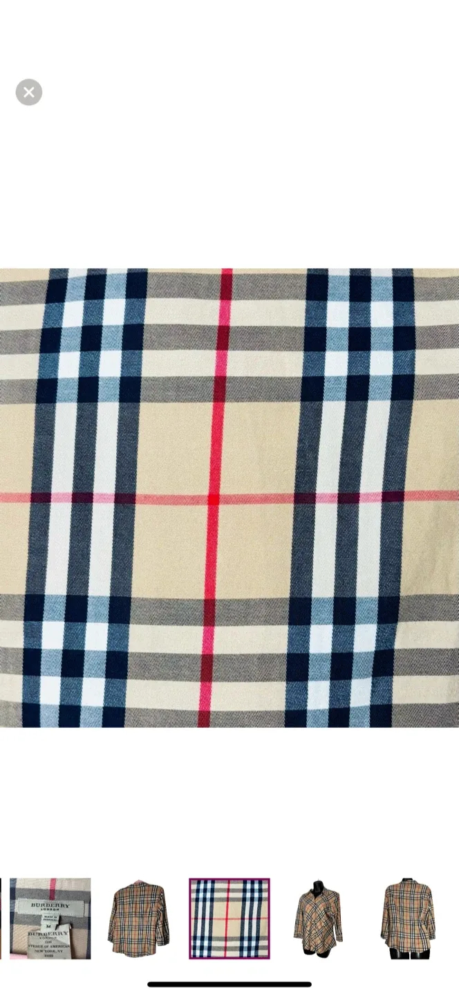 Authentic Burberry London Nova Check Button-Up Longsleeve Shirt image indicator(8)