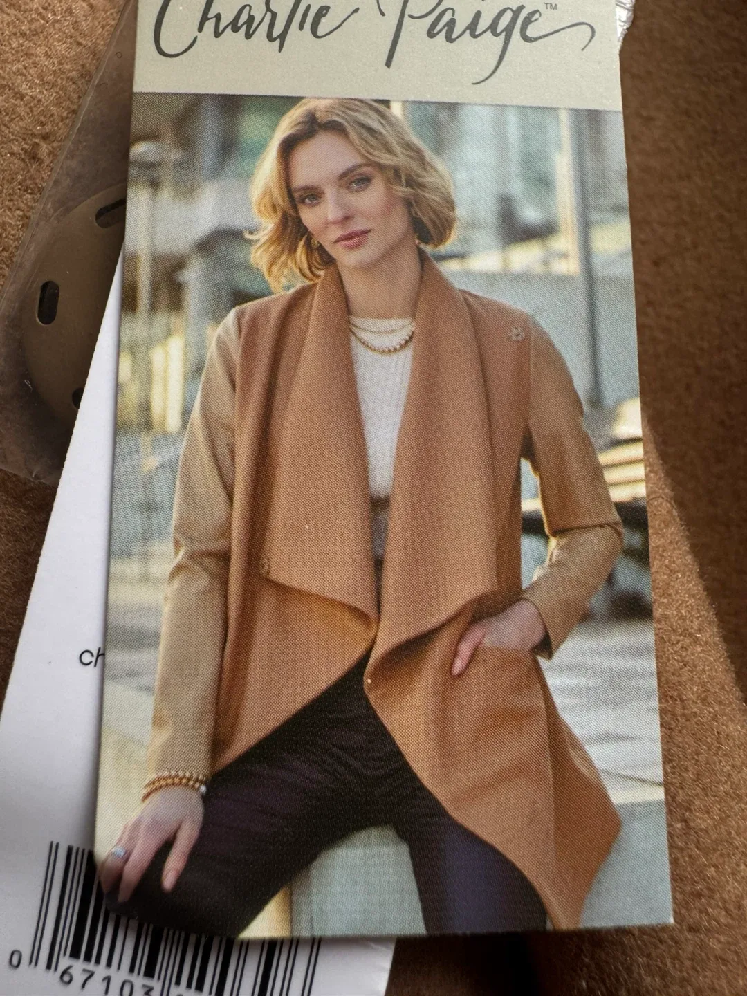 New CP camel Brown Coat - Size S/M thumbnail