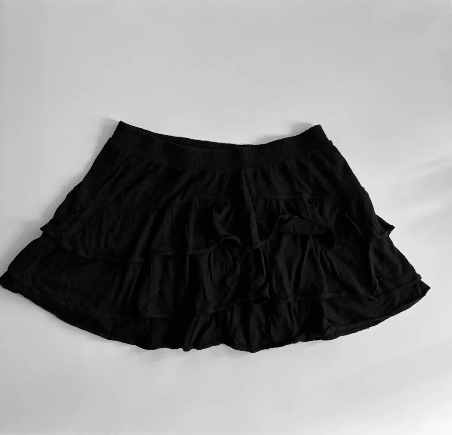 Black Ruffle Mini Skirt - American Eagle thumbnail