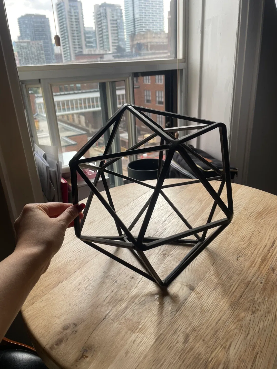 Geometric Metal Sculpture - Black image indicator(2)