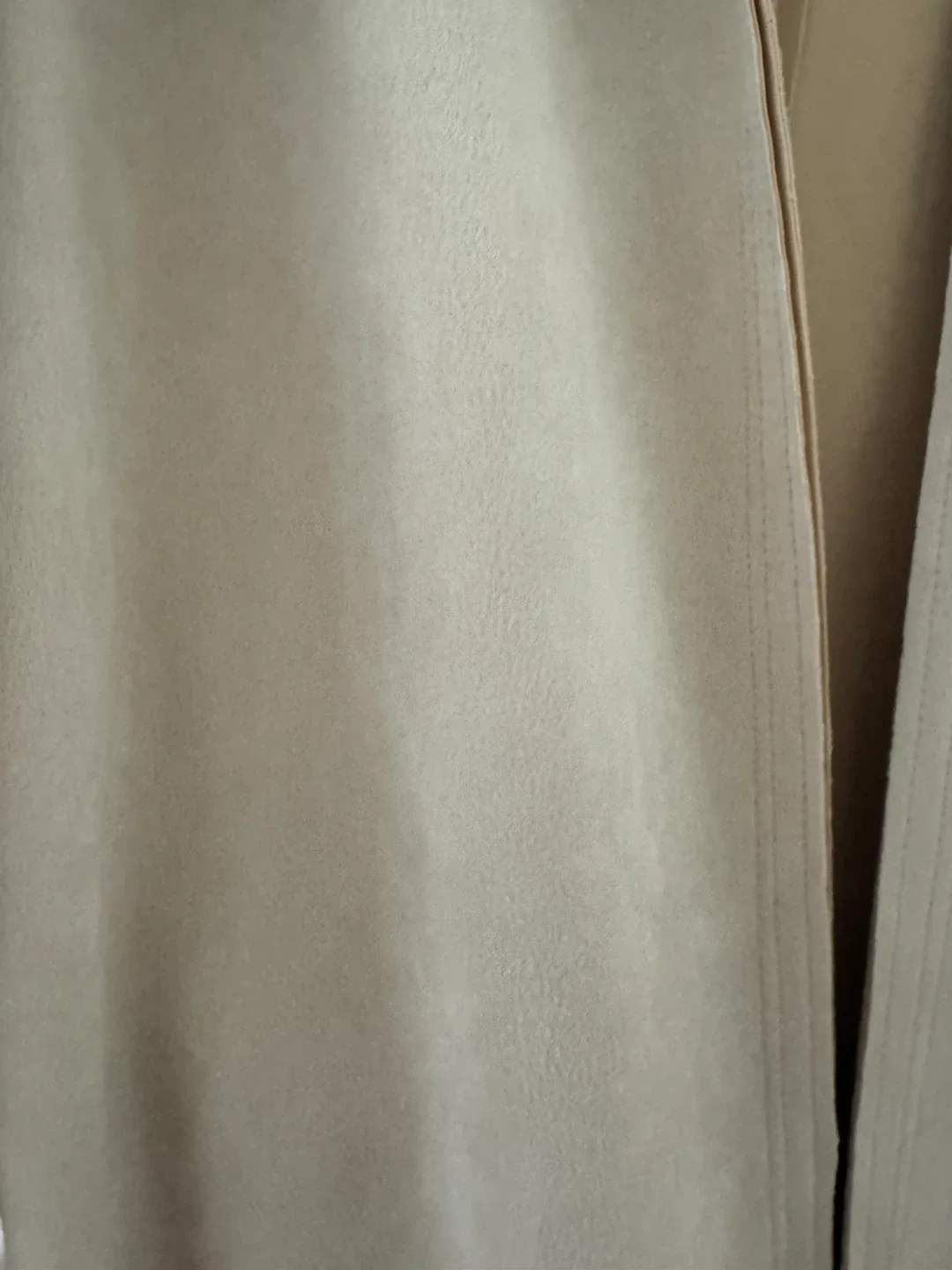 New Philosophy Beige Suede-like Open Front coat jacket image indicator(3)