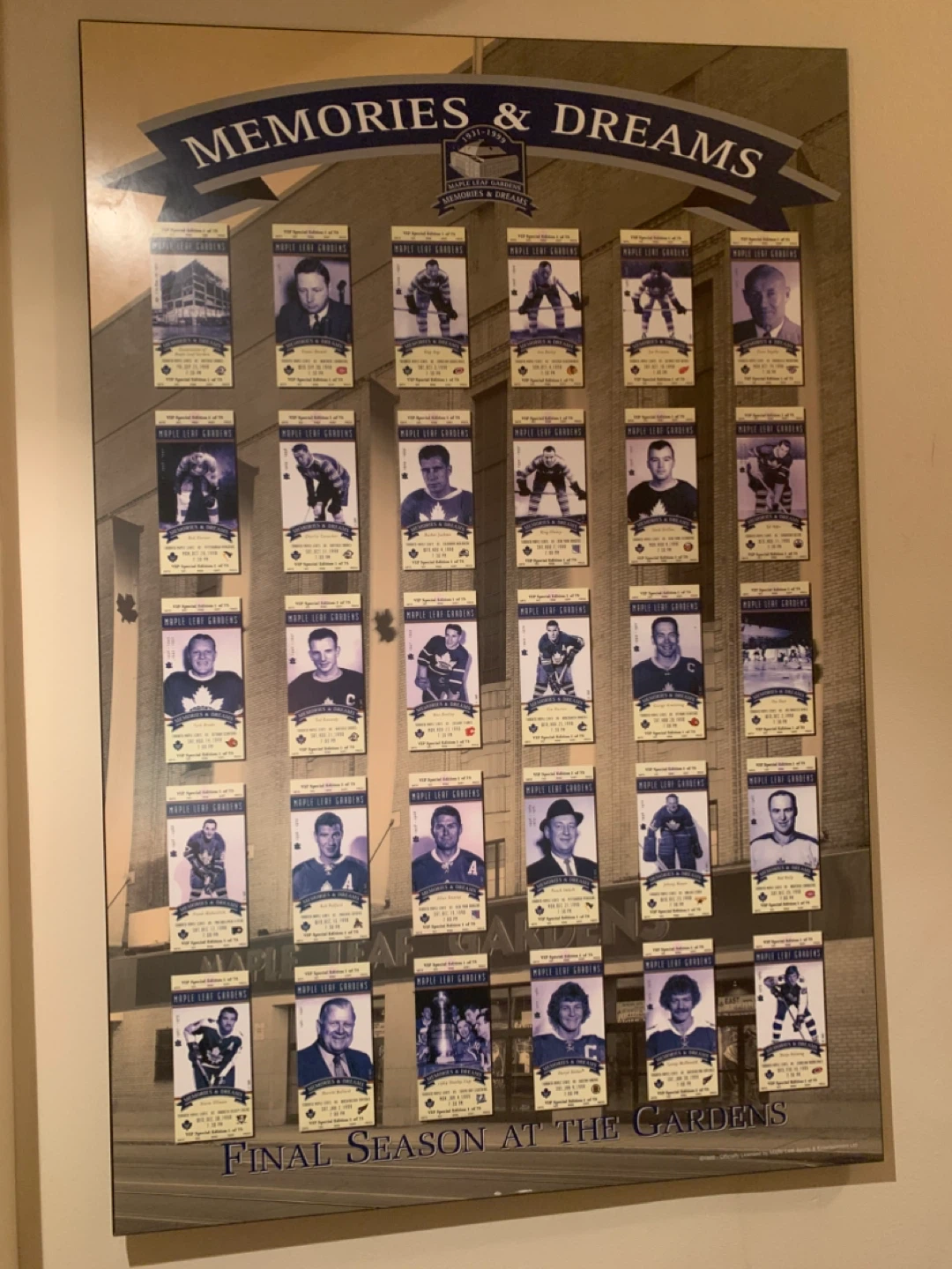Maple Leaf Gardens "Memories & Dreams" Poster