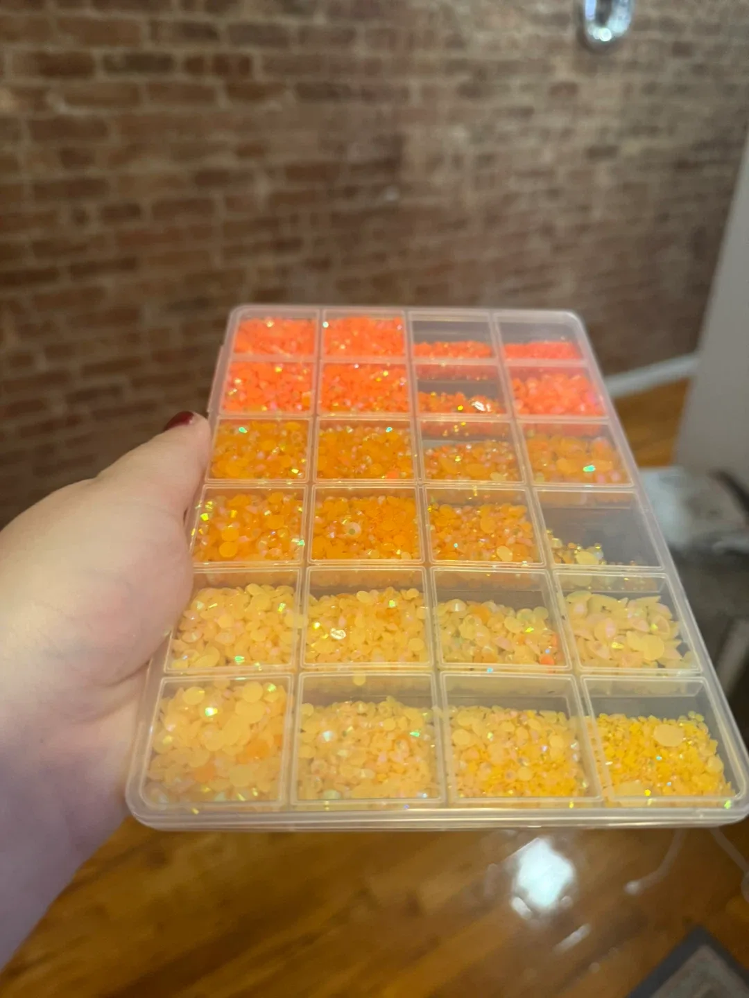 Rhinestone Gems Set - Orange & Yellow image indicator(2)