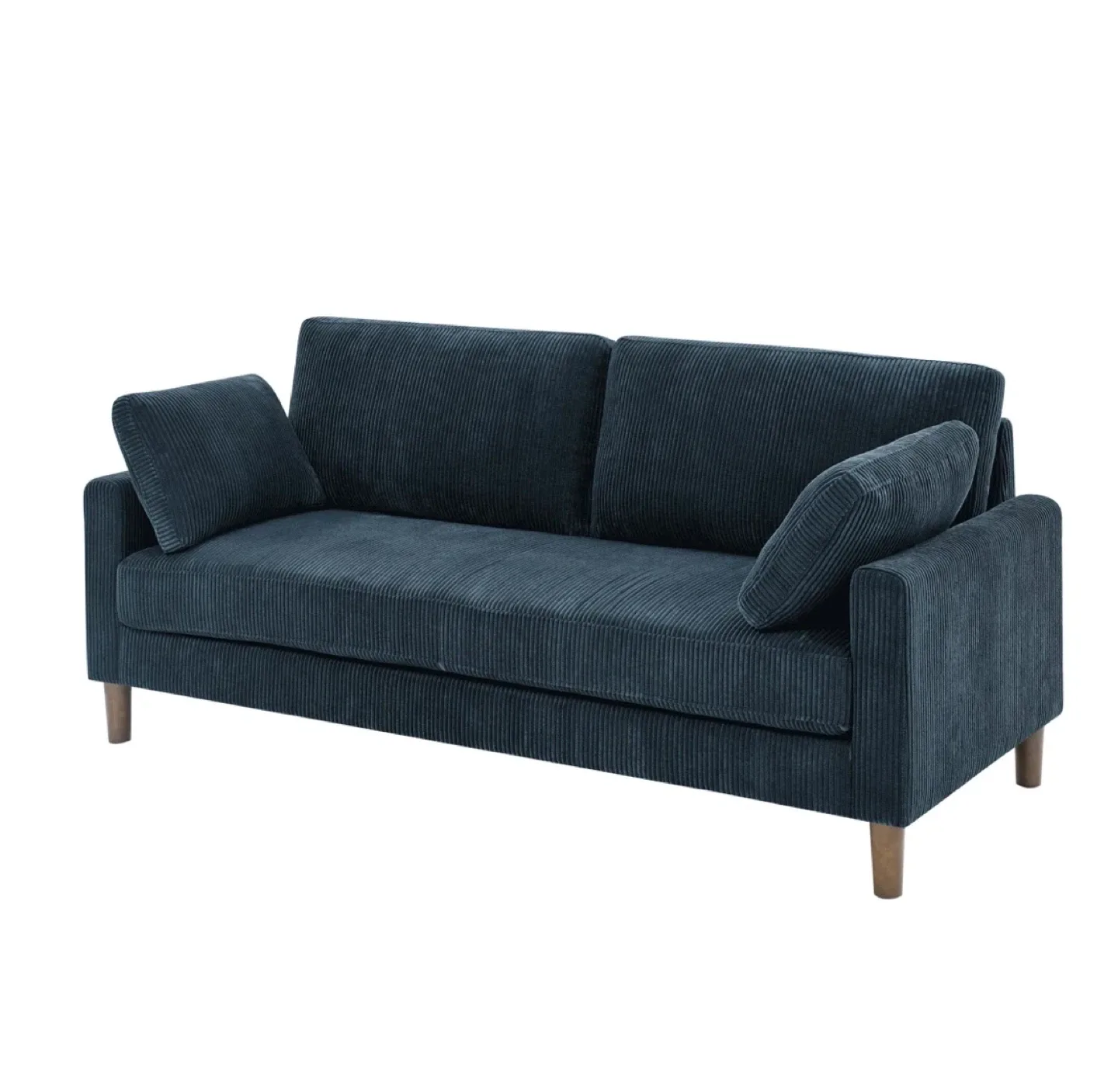 Margarete 77.5” Navy Corduroy Sofa image indicator(2)