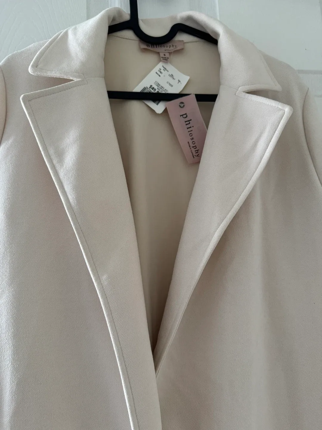 Philosophy Cream Coat, Size S - New with Tags! image indicator(4)