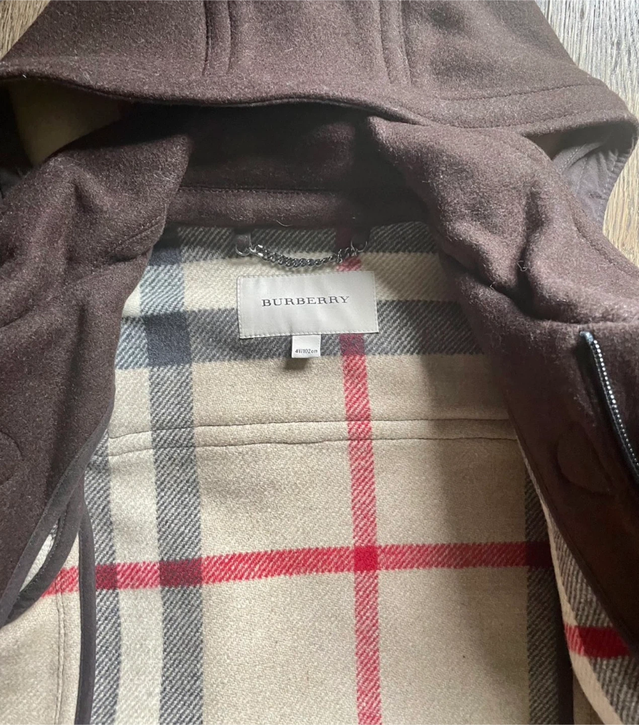 Authentic brand new Burberry Kids Pea Coat size 4Y - Wool Blend - photo 2