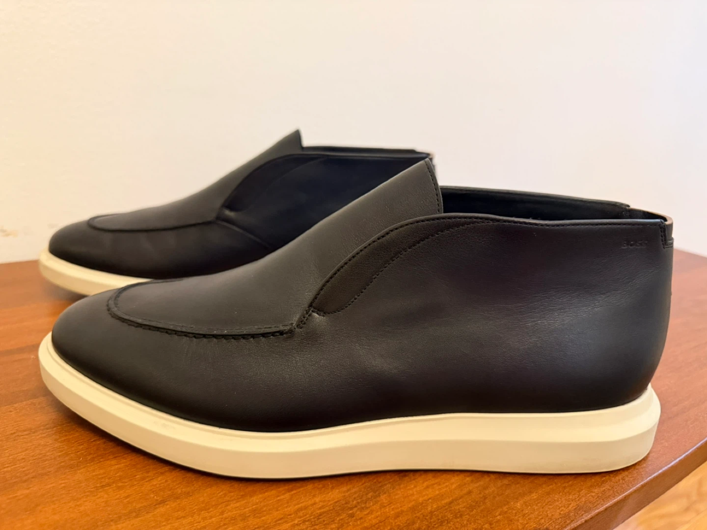 Hugo Boss Leather Slip-On Shoes