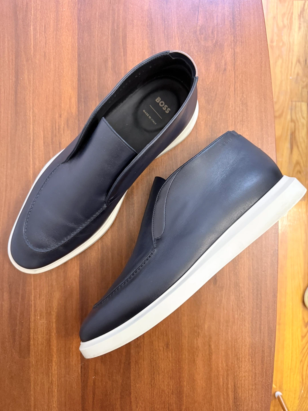 Hugo Boss Leather Slip-On Shoes - photo 3