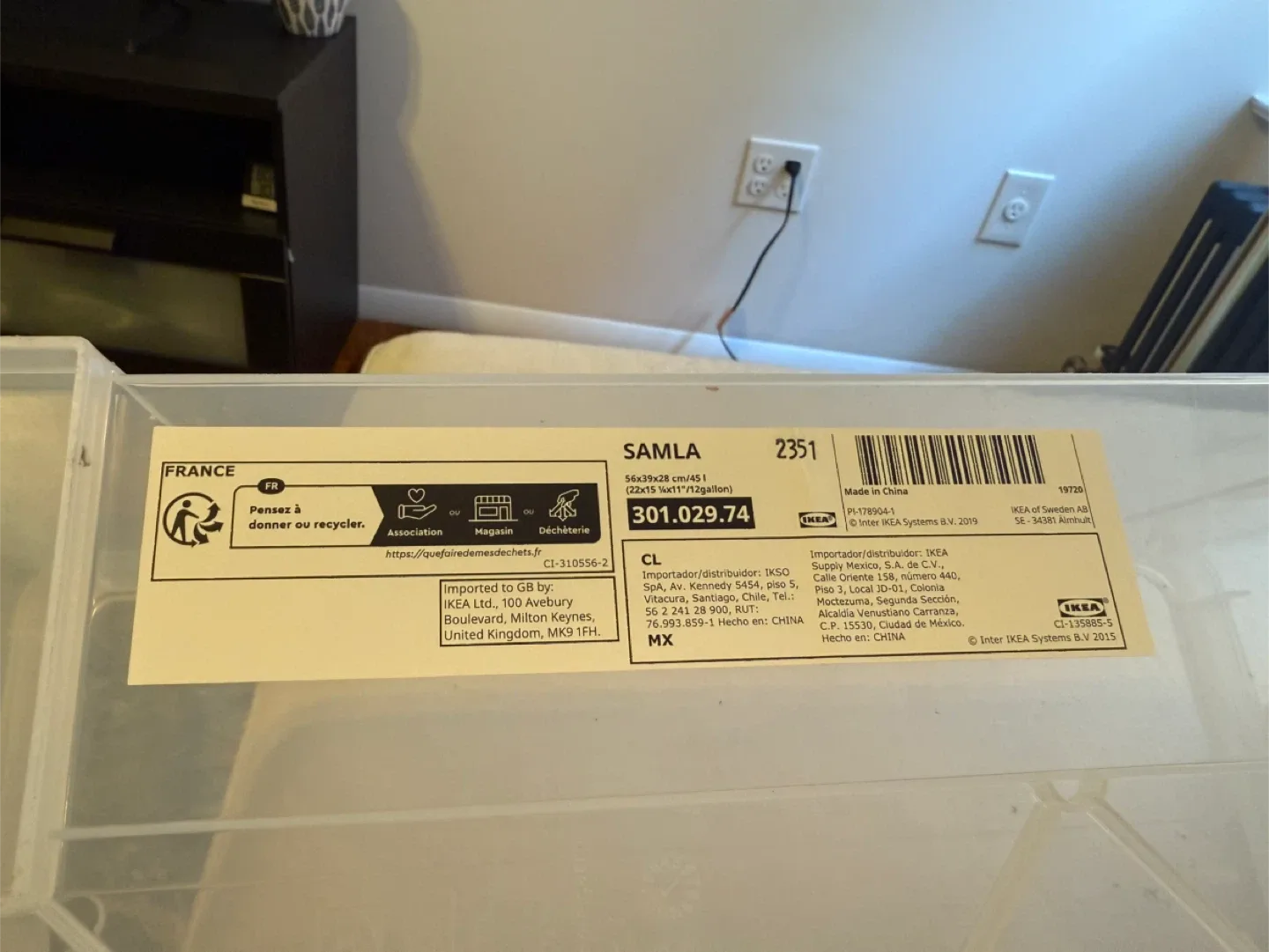 IKEA SAMLA Storage Box - 2 Gallon image indicator(2)