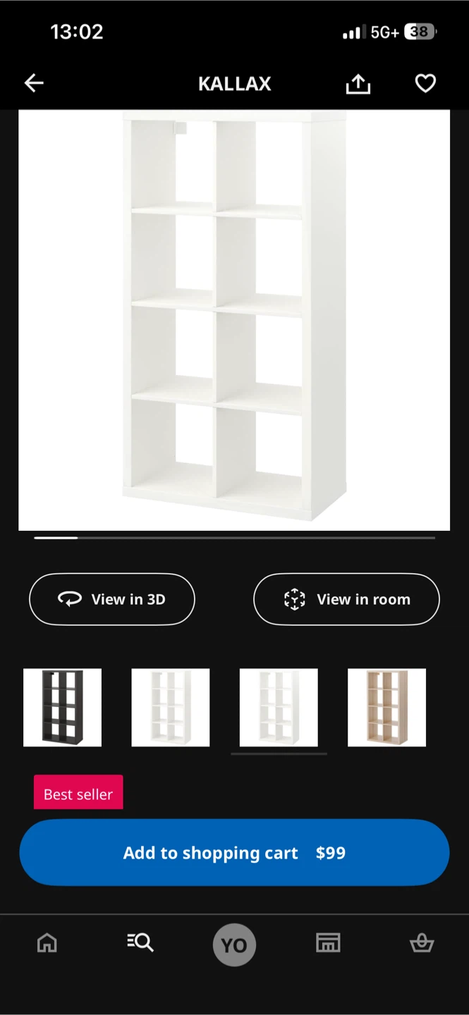 IKEA Kallax Shelf Unit with Legs - photo 2