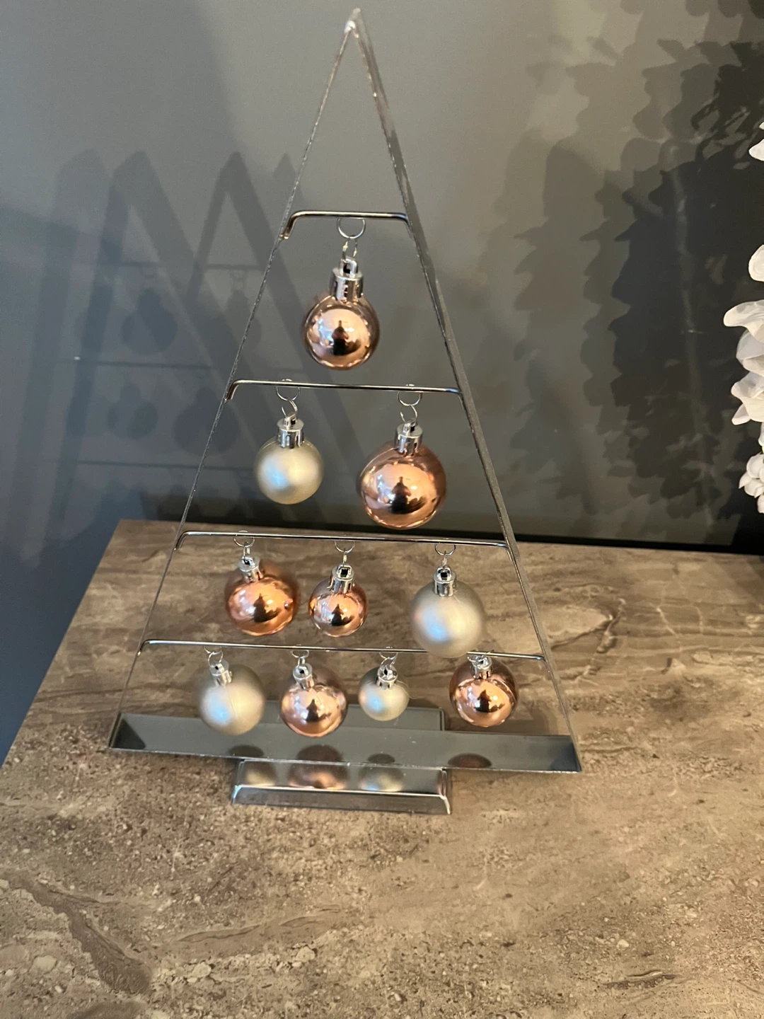 Christmas Tree Ornament Holder with Ornaments
