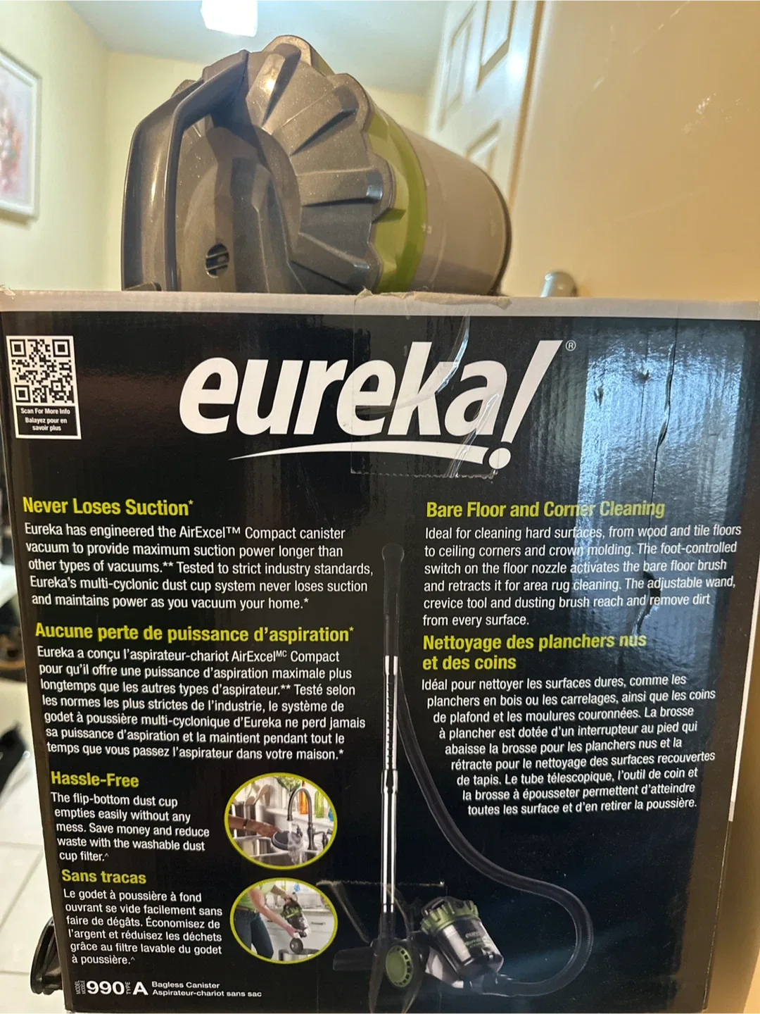 Eureka AirExcel Compact Big Power Vacuum image indicator(2)