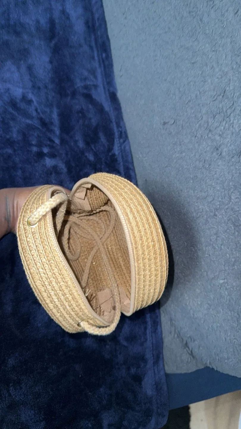 Straw Circle Crossbody Bag image indicator(2)