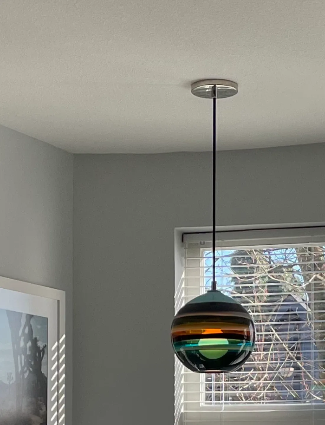 Siemon & Salazar Banded Blown Glass Light Fixture image indicator(4)