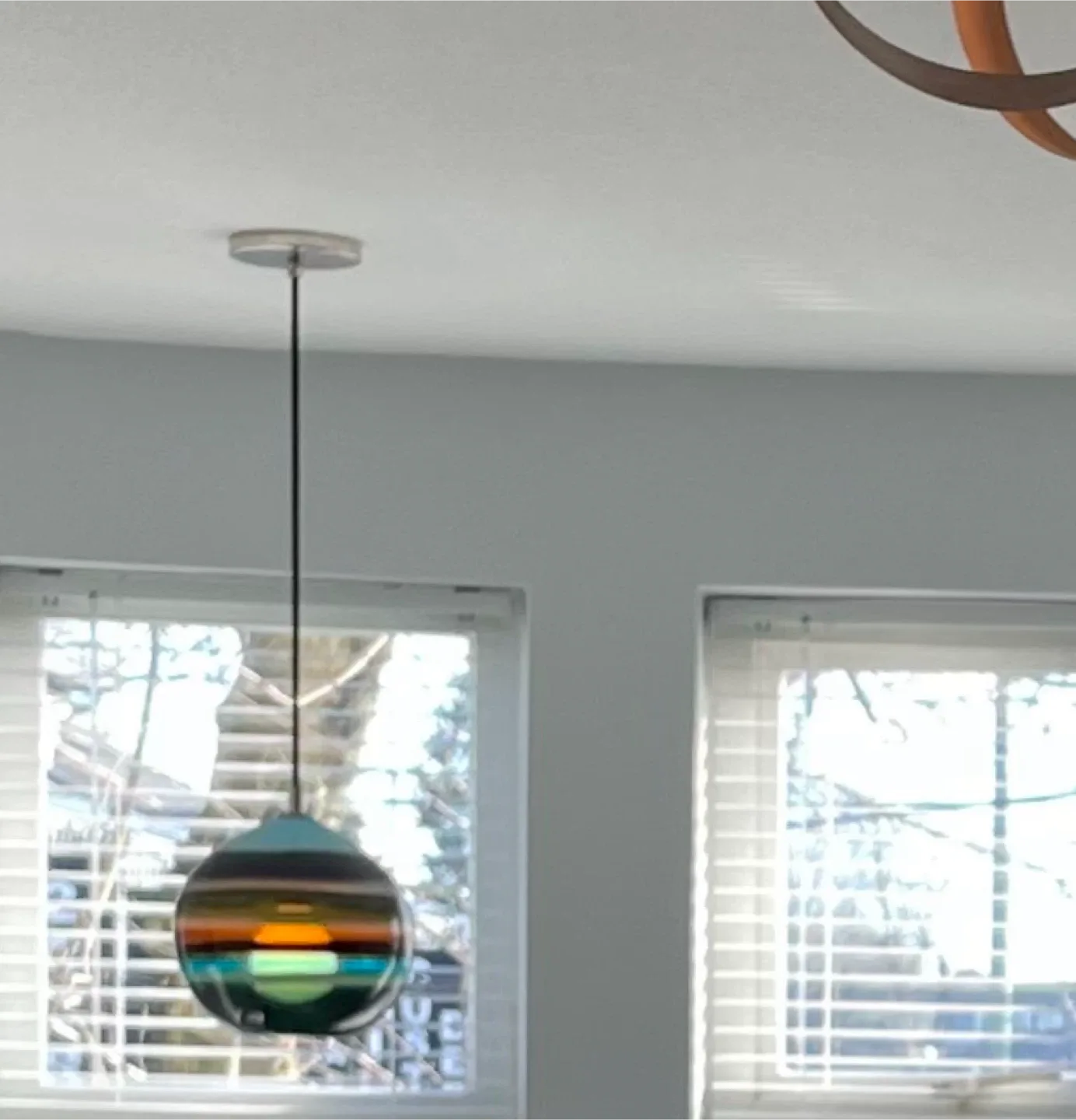 Siemon & Salazar Banded Blown Glass Light Fixture image indicator(3)