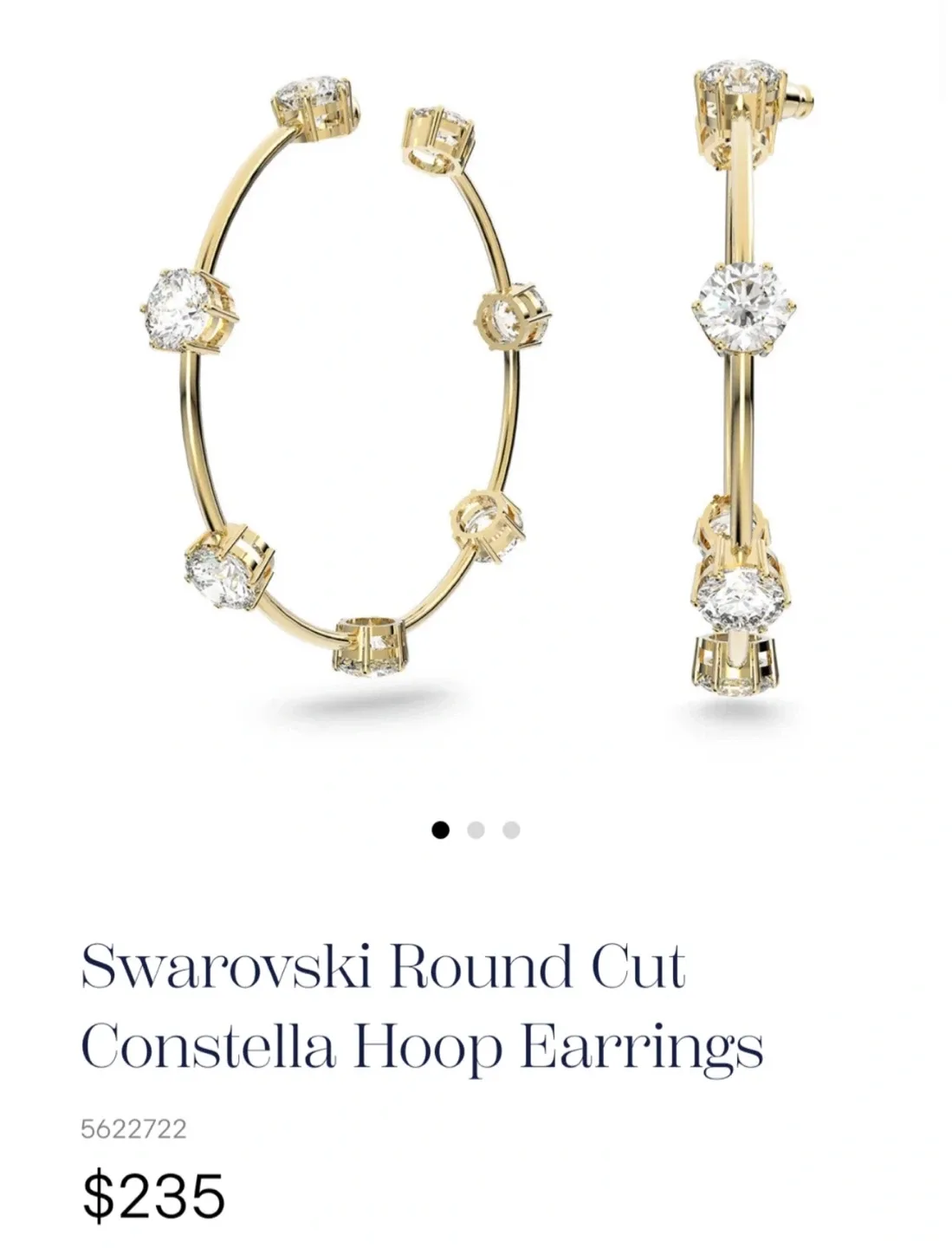 Swarovski Constella Hoop Earrings image indicator(5)