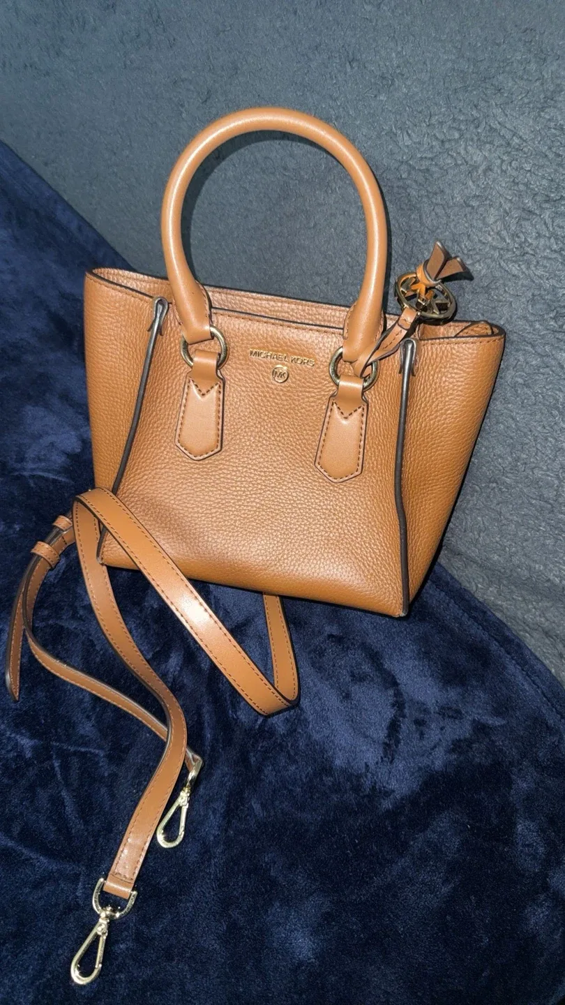 Michael Kors Brown Leather Satchel image indicator(2)