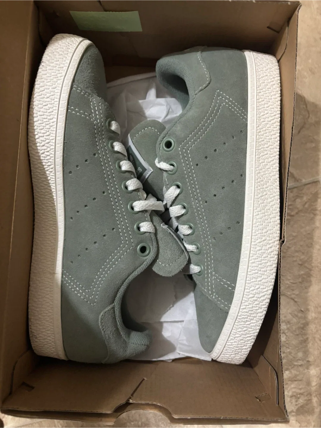 Adidas Green Suede Sneakers w/ Box