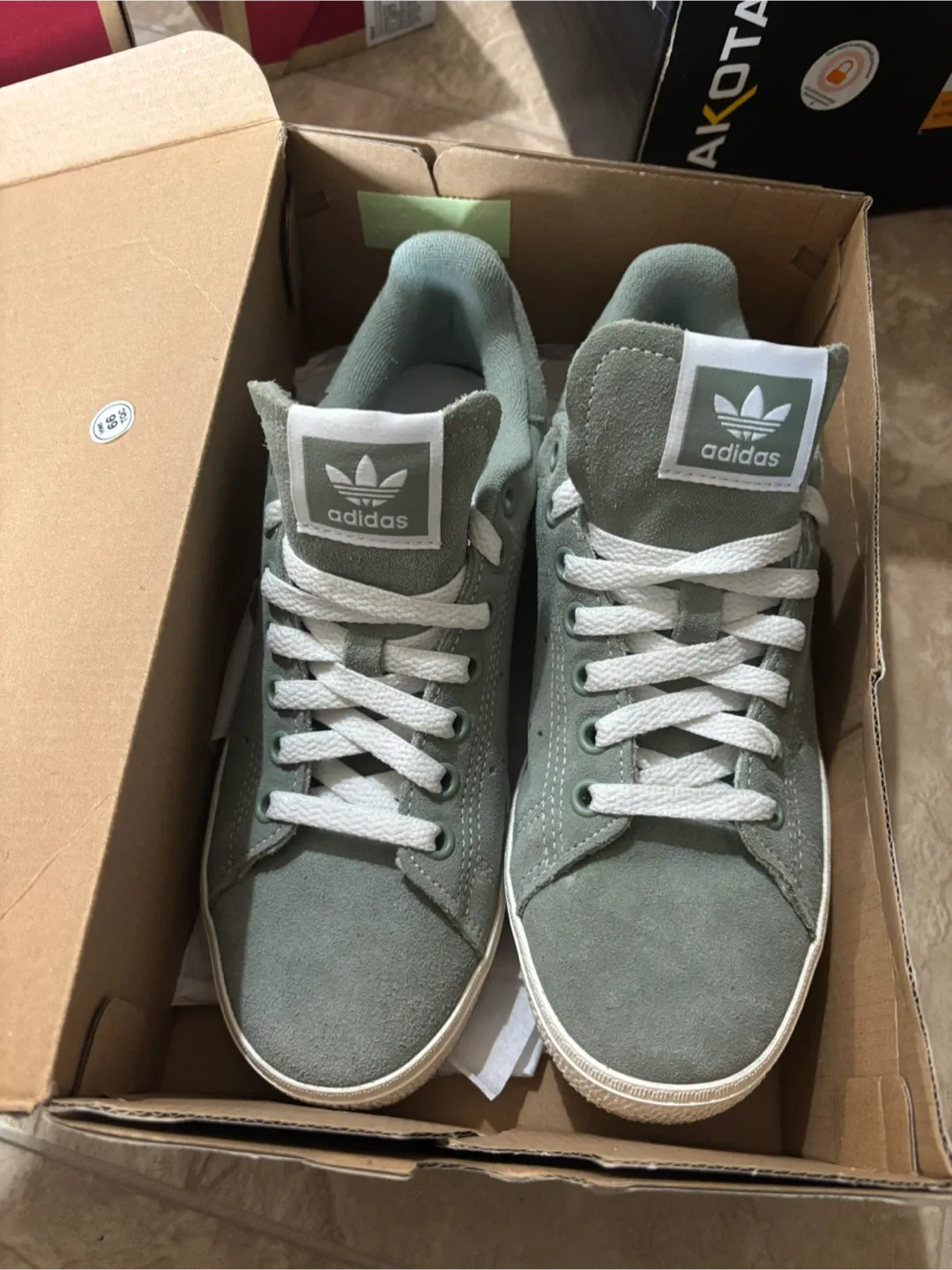 Adidas Green Suede Sneakers w/ Box image indicator(3)