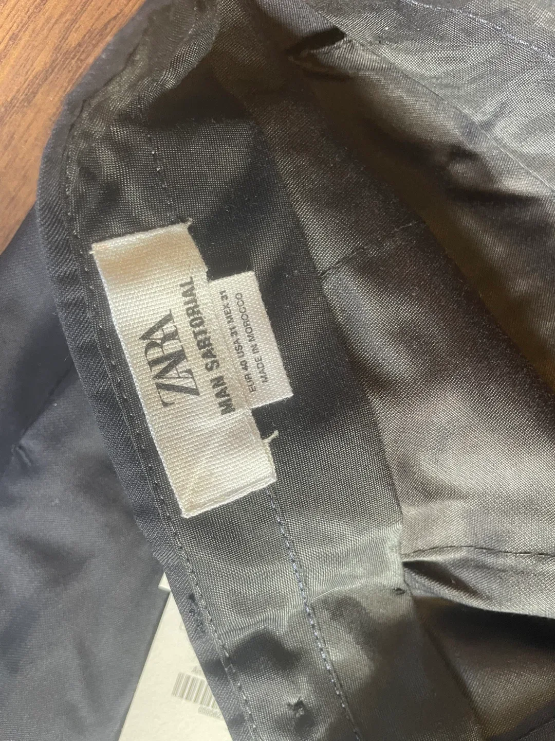 Zara Man Sartorial Black Dress Pants - 31 US image indicator(2)