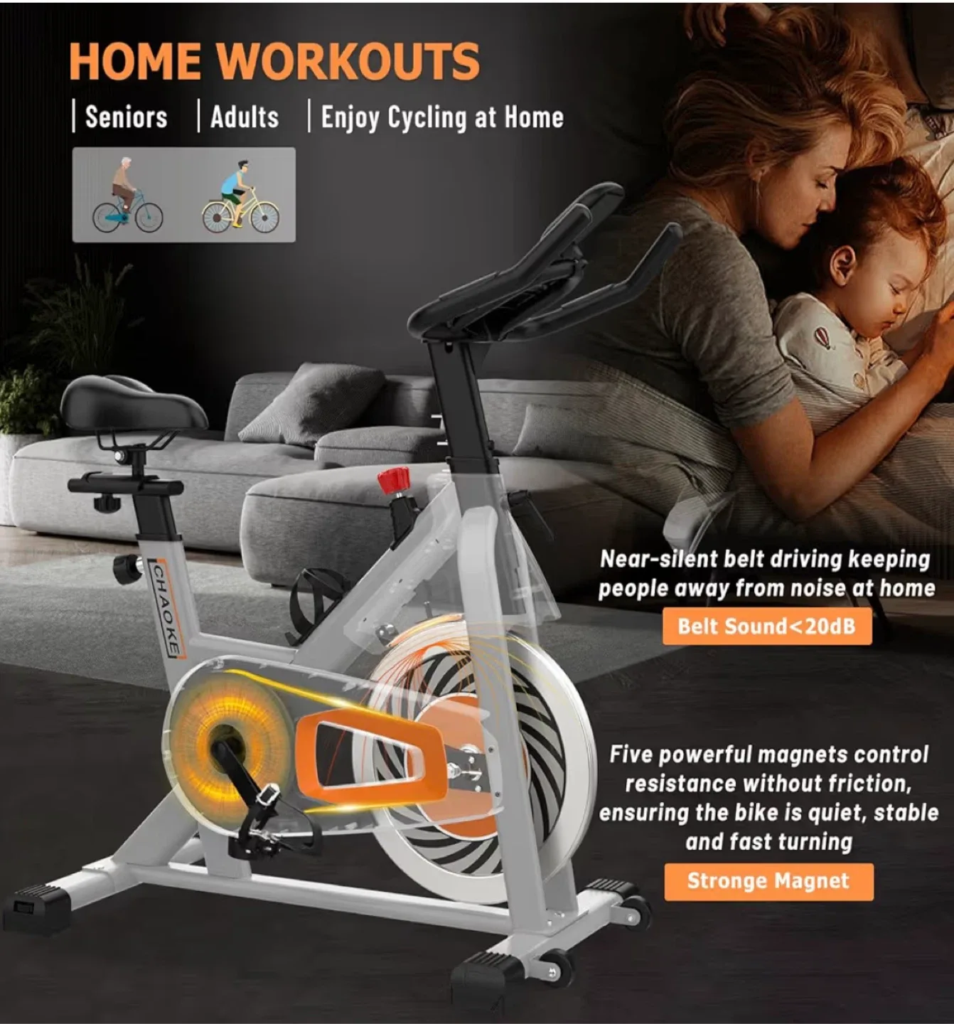 Indoor Stationary Exercise Bike image indicator(3)