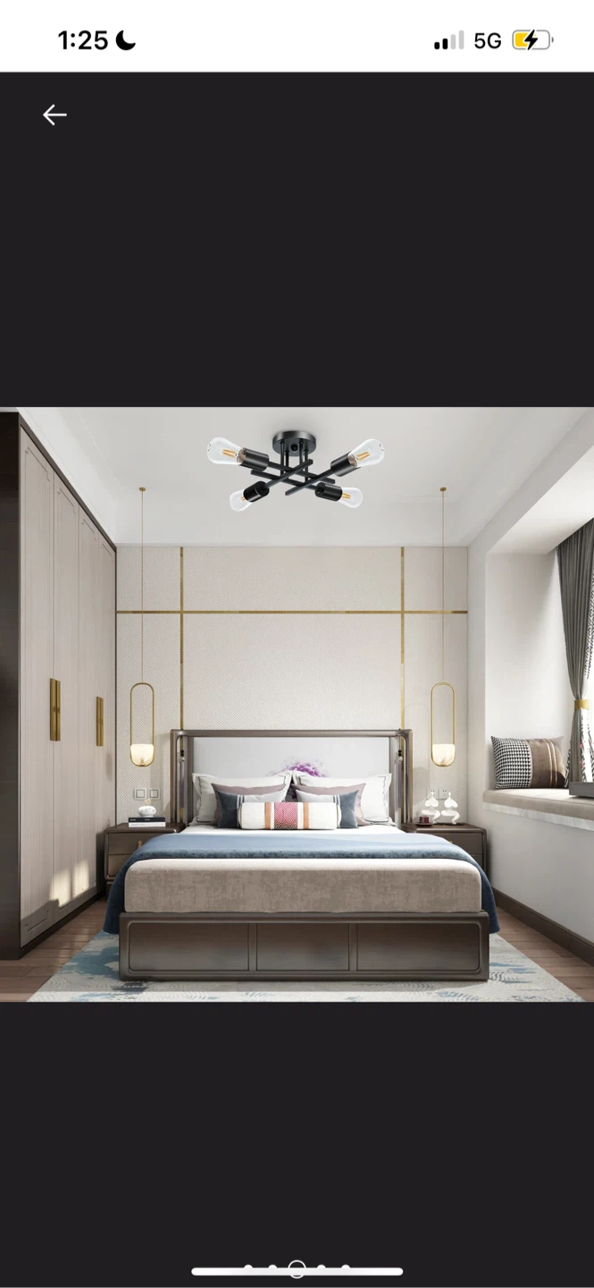 Jayne 14.17'' Sputnik Modern Linear Flush Mount - photo 4