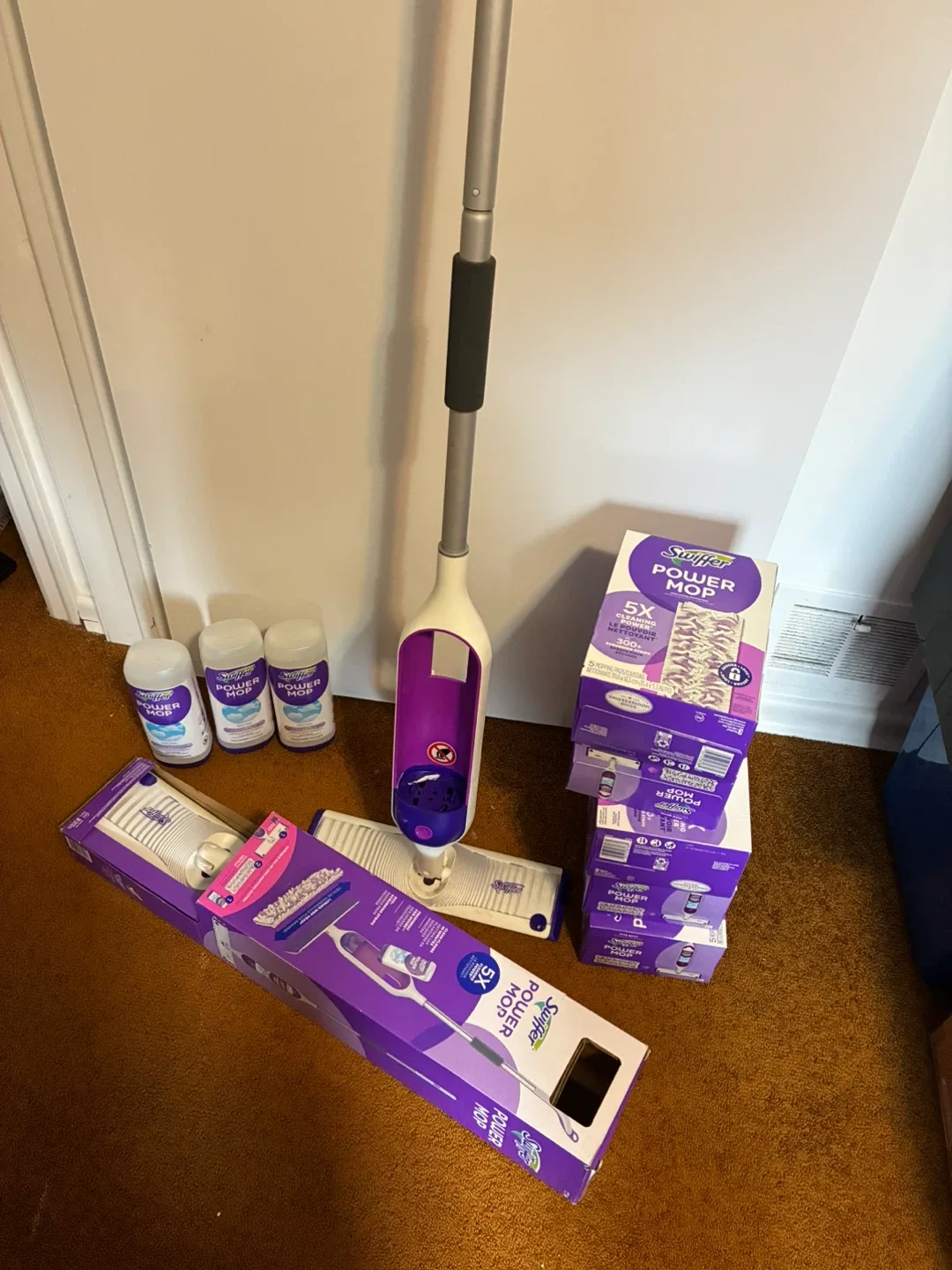 💧 Swiffer Power Mop Bundle – Brand New & Barely Used💧 thumbnail