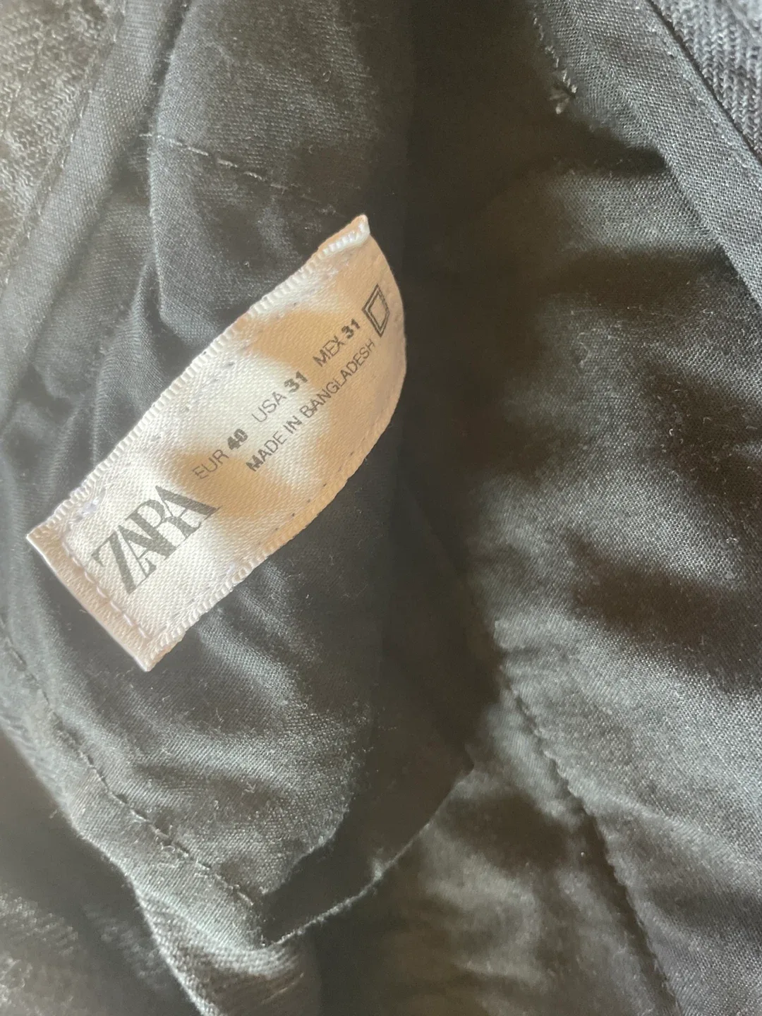 Zara Black Trousers - Size 31 image indicator(2)