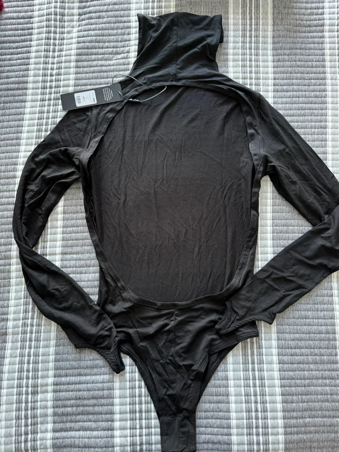 Black Turtleneck Bodysuit Size Small image indicator(2)