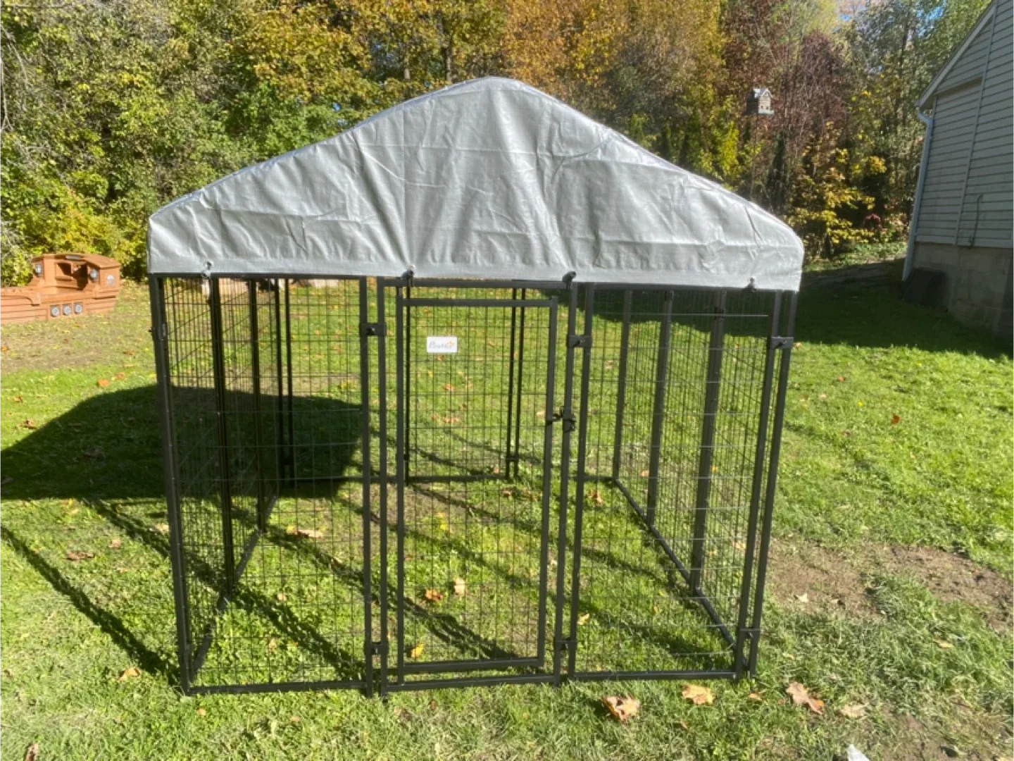 Large Outdoor Dog Kennel with Cover image indicator(4)