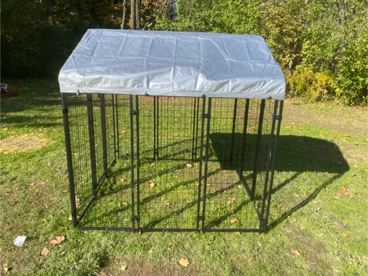 Large Outdoor Dog Kennel with Cover image indicator(7)
