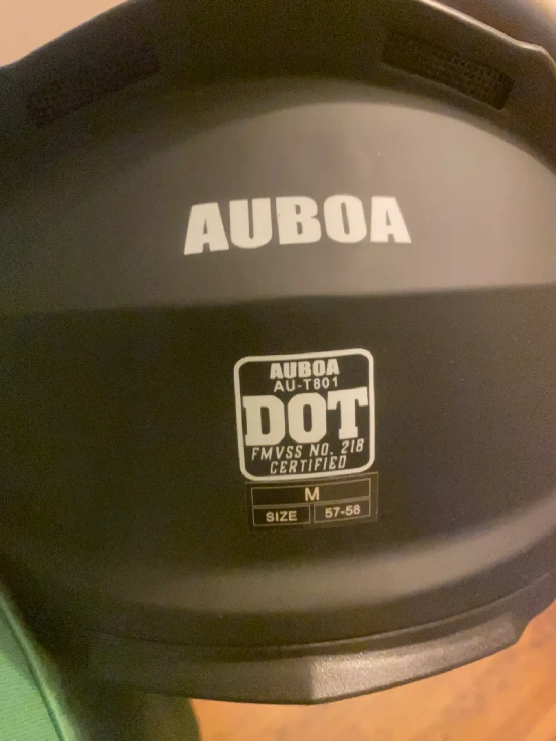 AUBOA AU-T801 Matte Black Motorcycle Helmet - Size M image indicator(4)