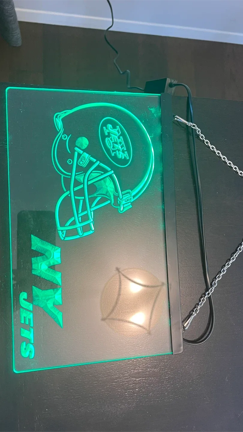 NY Jets LED Sign - 12x8 inches image indicator(3)