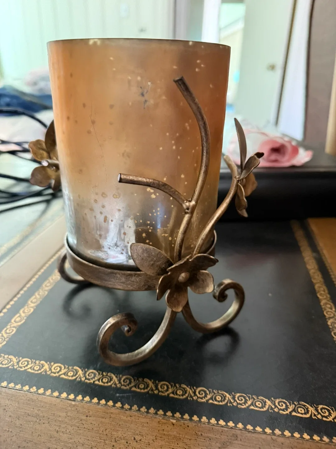 Metal & Glass Candle Holder thumbnail