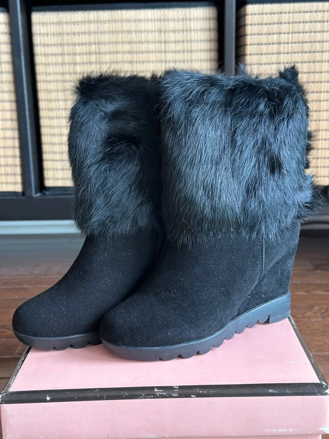Brand New Suede & Fur Winter Boots