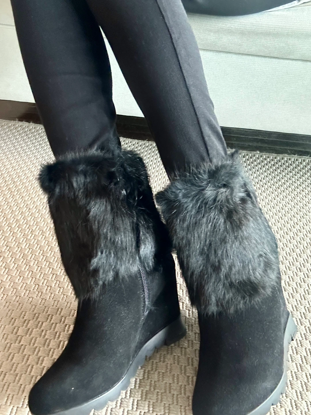 Brand New Suede & Fur Winter Boots - photo 2