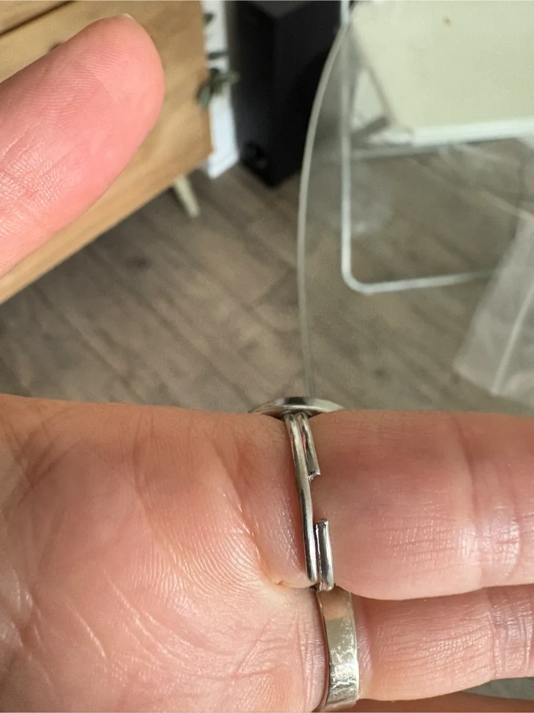 Silver Ring with Blue Stone image indicator(4)