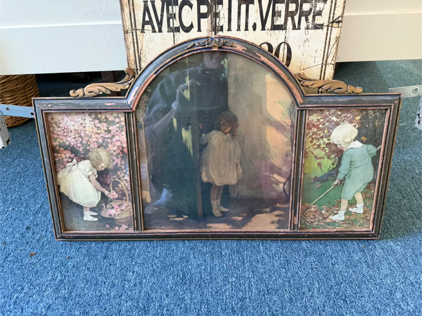 Vintage Triple Picture Frame thumbnail