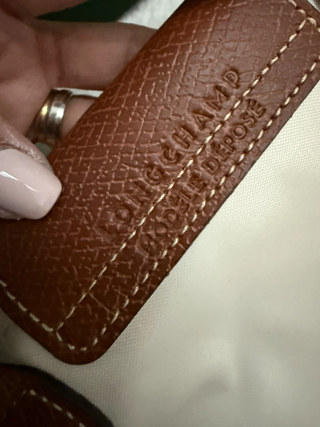 Longchamp Le Pliage Mini Top Handle Bag - Ivory - photo 3