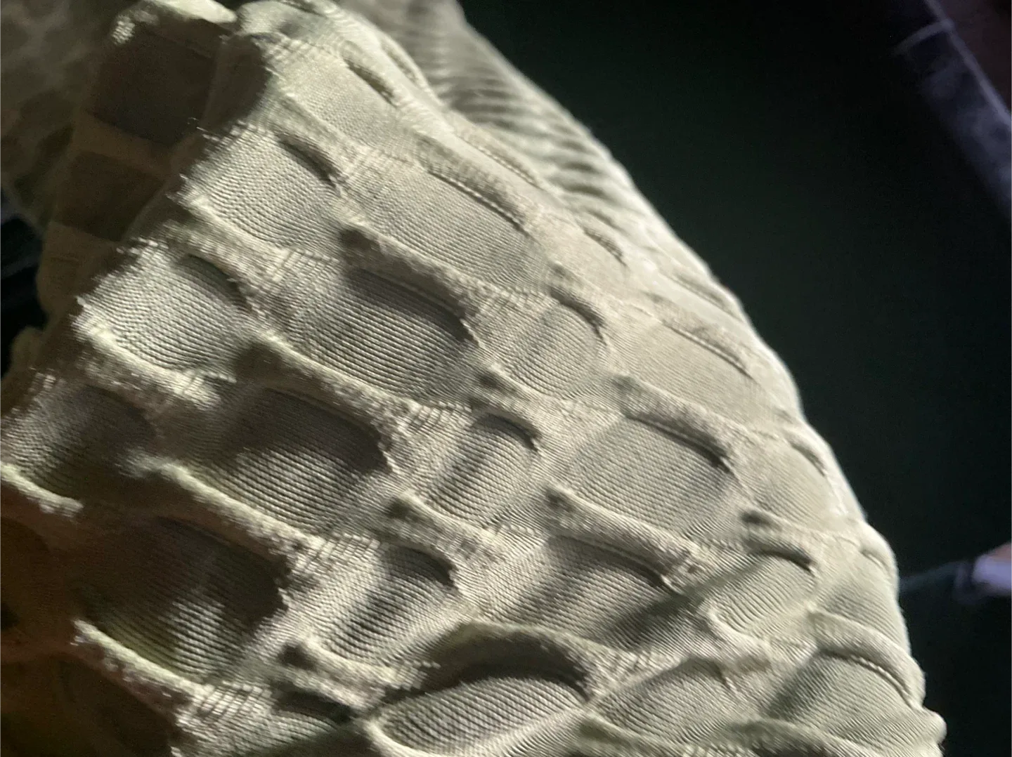 Textured Olive Green Leggings image indicator(2)