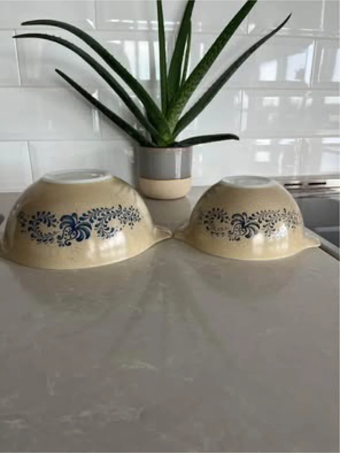 Pyrex Homestead Mixing Bowls - Set of 2 price is for both image indicator(2)