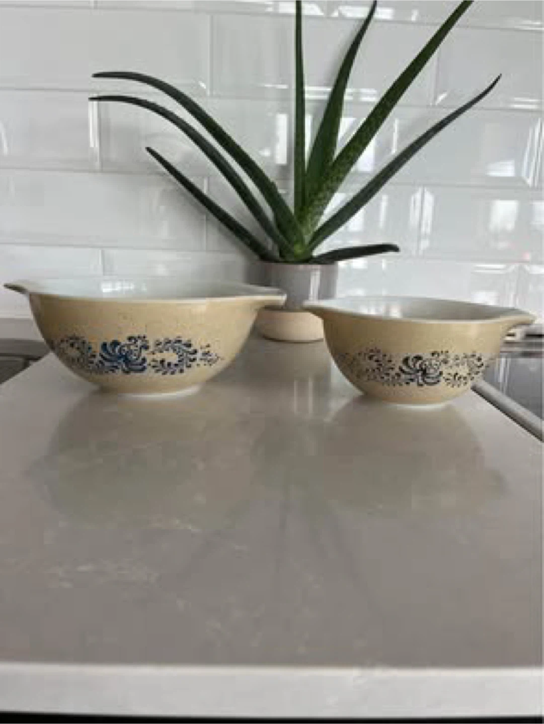 Pyrex Homestead Mixing Bowls - Set of 2 price is for both