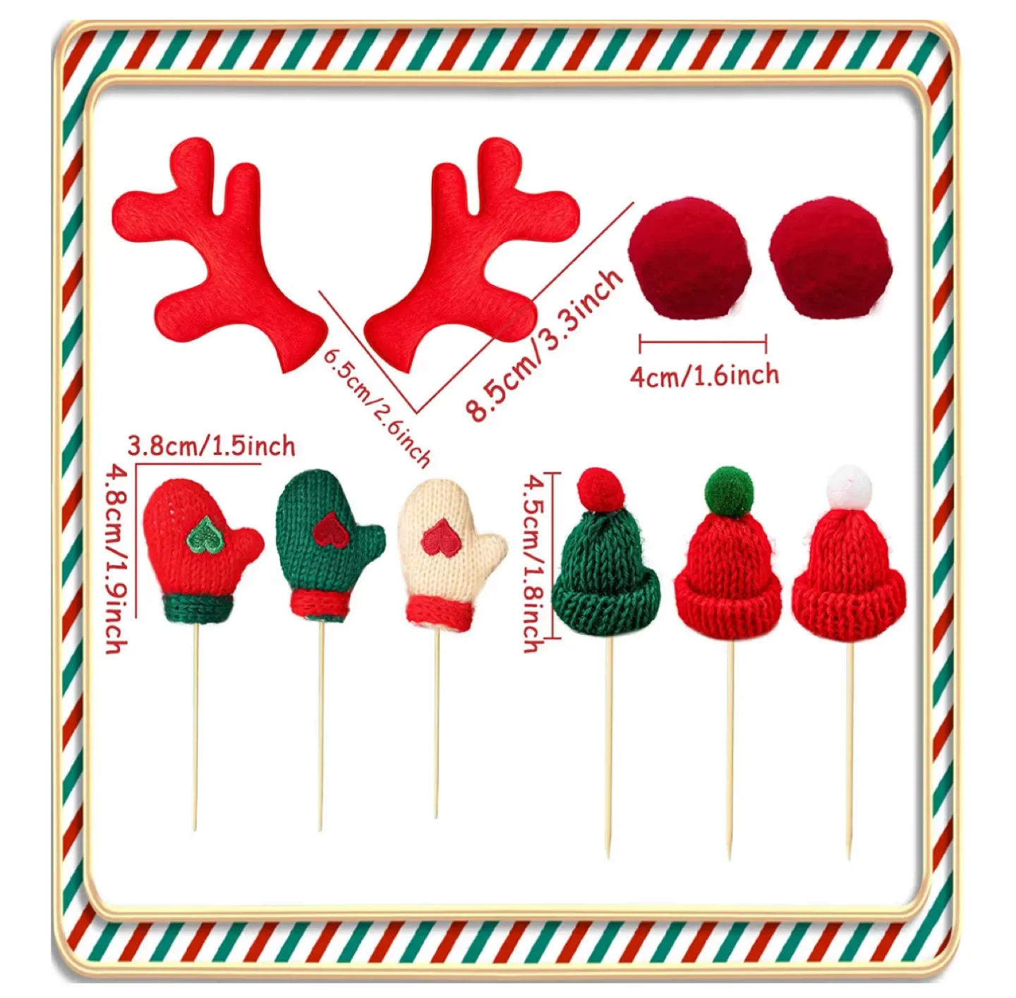 New Christmas Cake Topper Decoration image indicator(2)