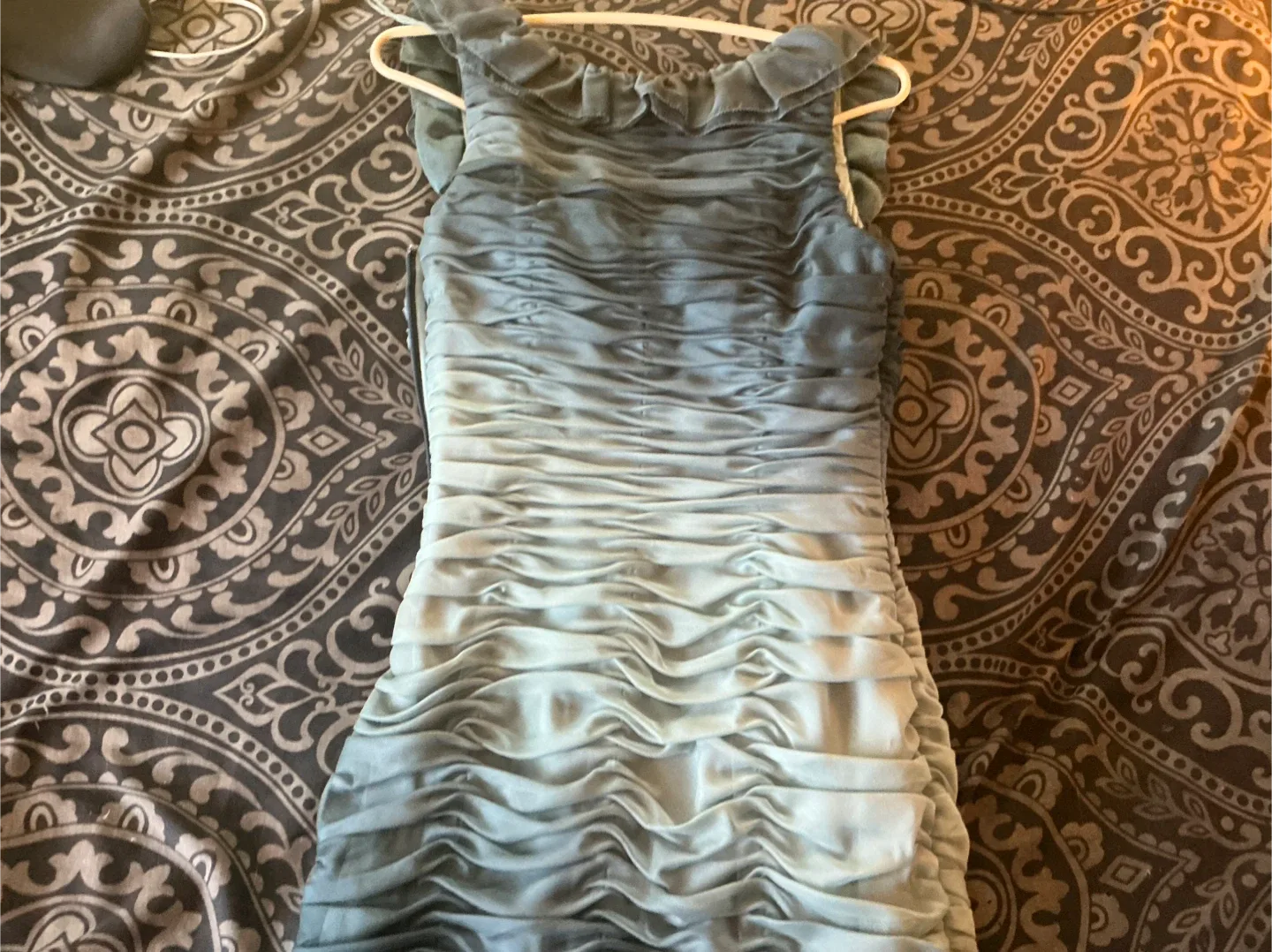 Adrianna Papell Ombre Blue Dress - Size 8 image indicator(4)