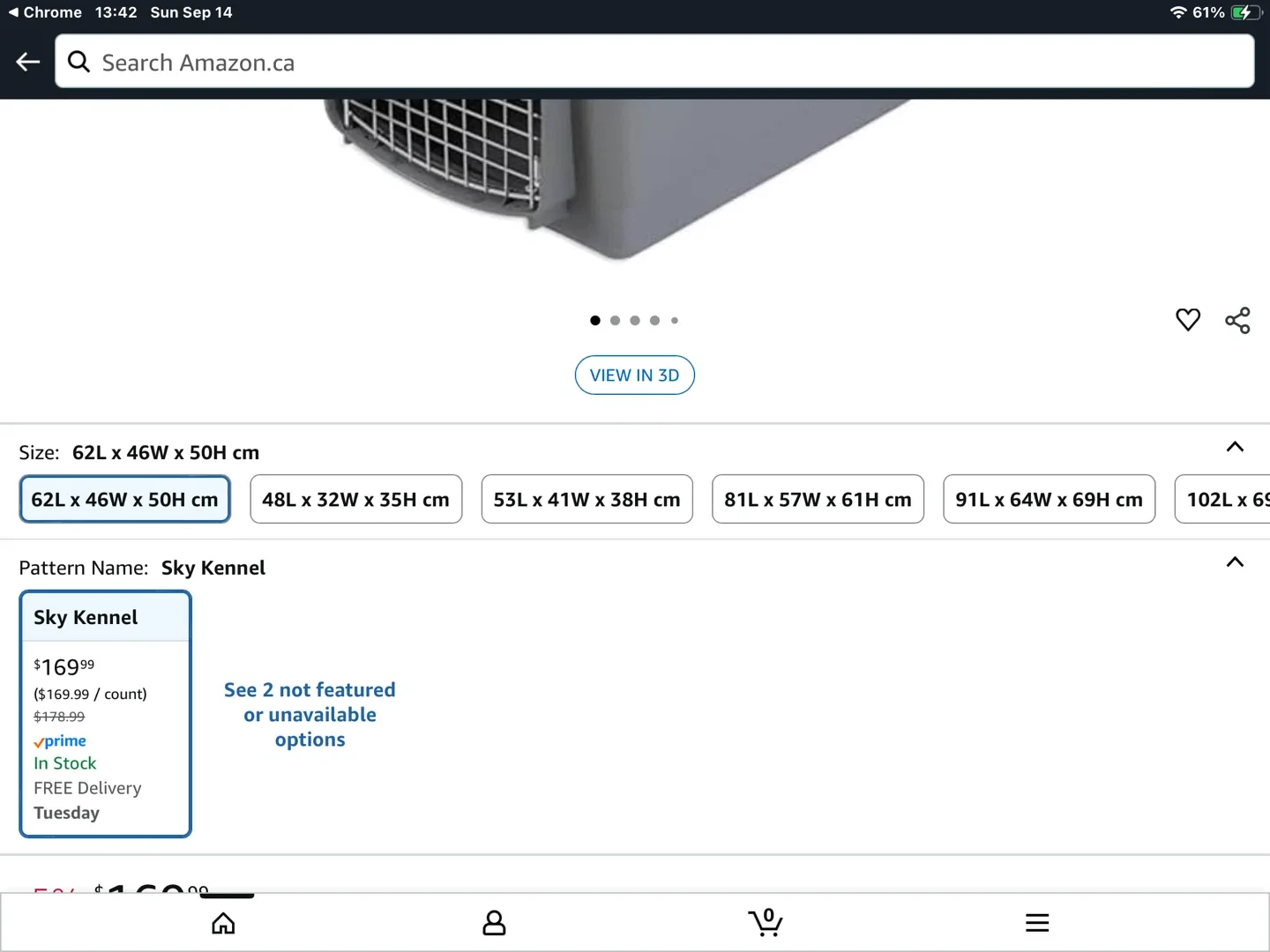 Petmate Ultra Vari Dog Kennel 28" x 20.5" x 21.5" image indicator(8)