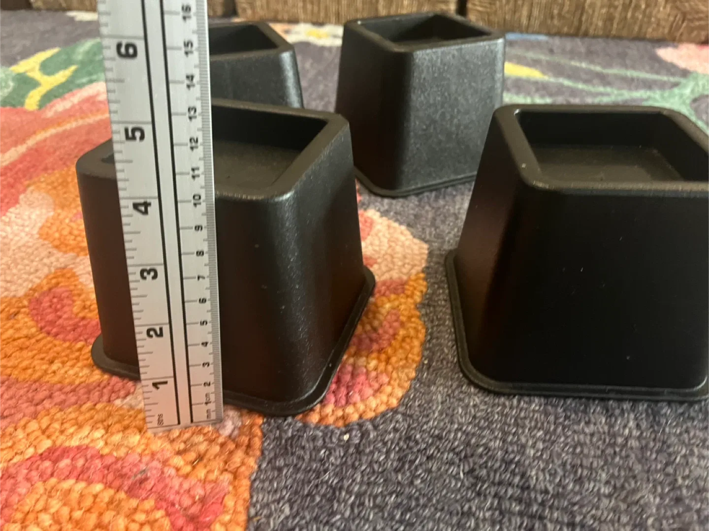 Black Furniture Risers - Set of 4 image indicator(3)
