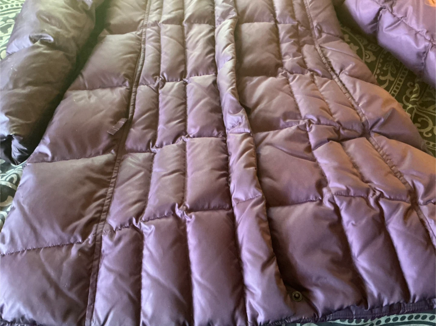 Eddie Bauer Purple Down Puffer Coat - photo 5