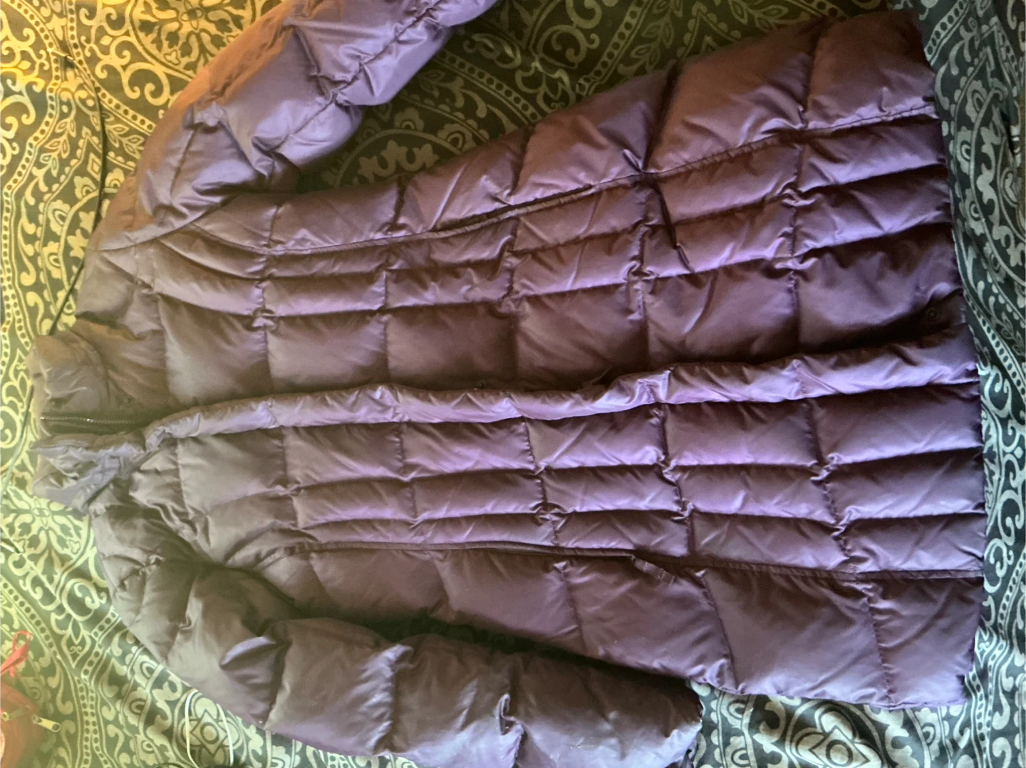 Eddie Bauer Purple Down Puffer Coat - photo 2